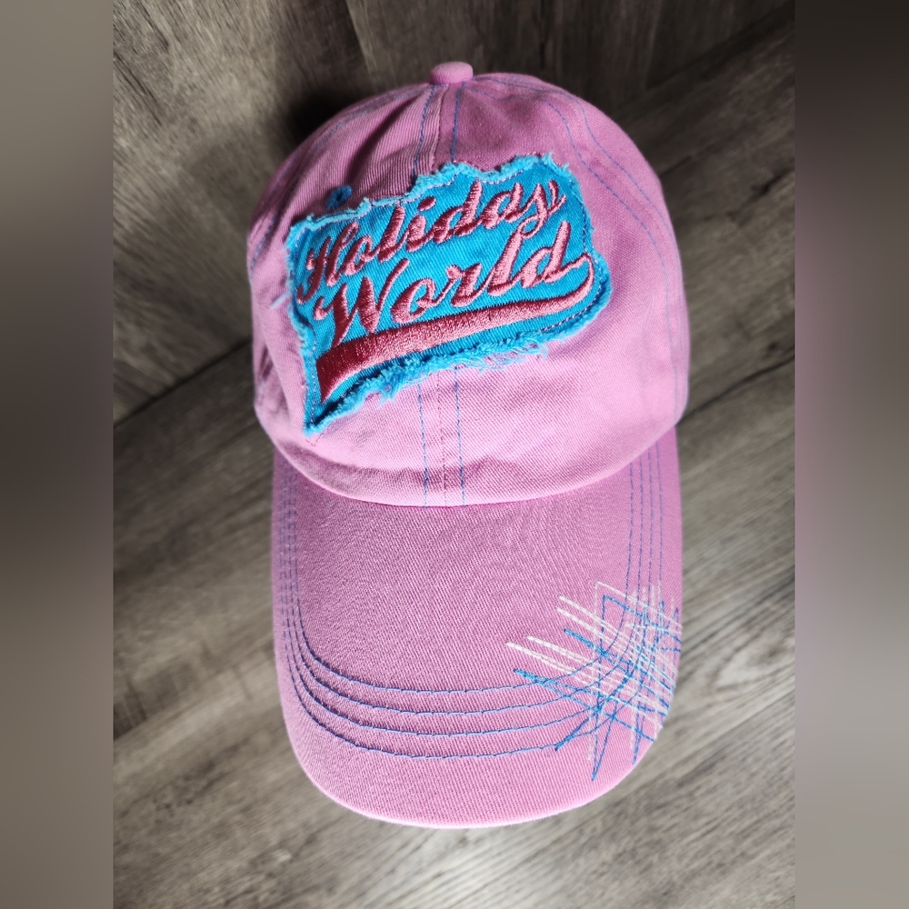 Holiday World Hat Pink Adjustable - A Theme Park in Santa Claus Indiana